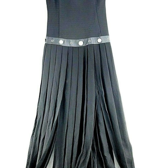 Vintage John Murrough Long Dress SMALL BLACK - Picture 1 of 8